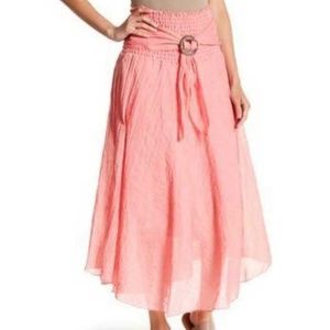 Peachy/Pink Skirt with Elastic Waist Size: S/M